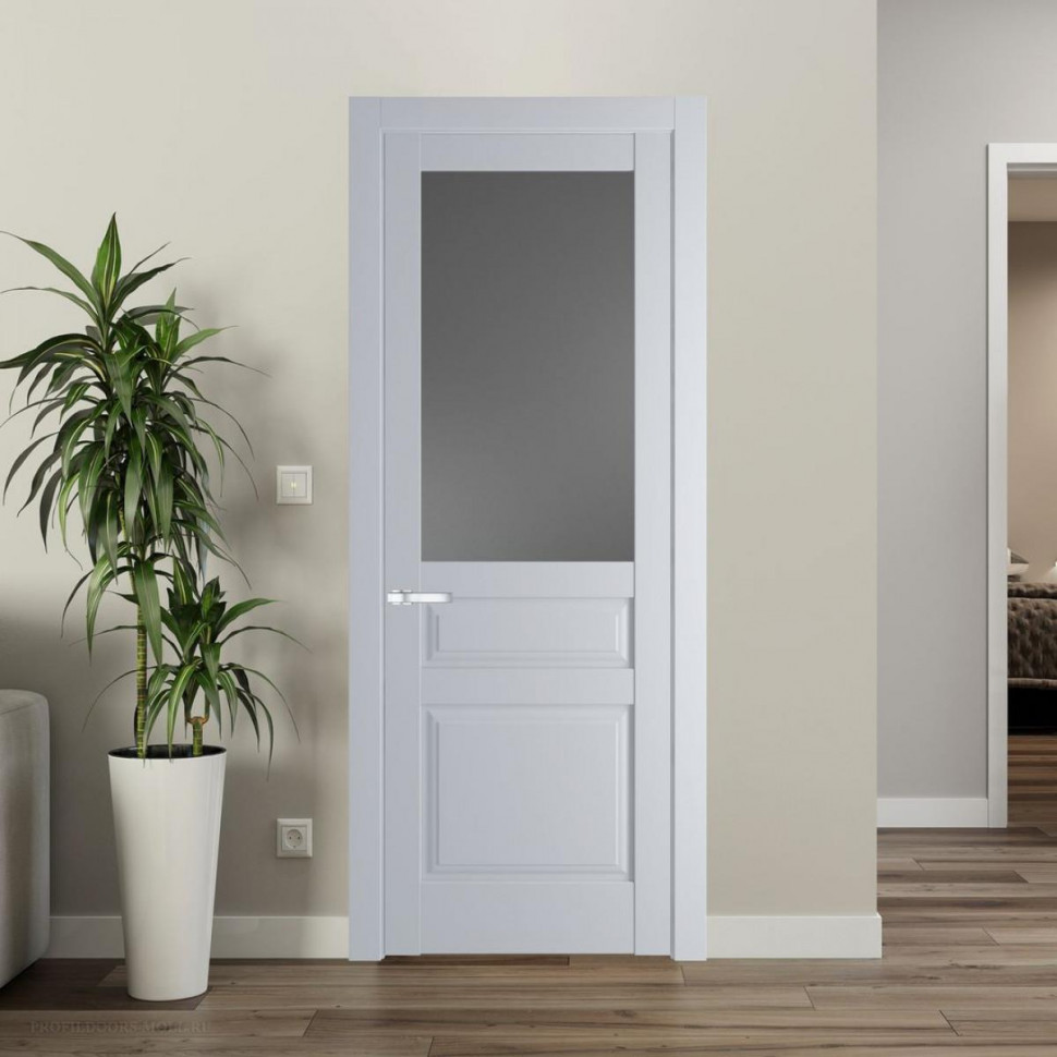 Межкомнатная дверь ProfilDoors 4.5.3 PD цвет Лайт Грей вставка Графит
