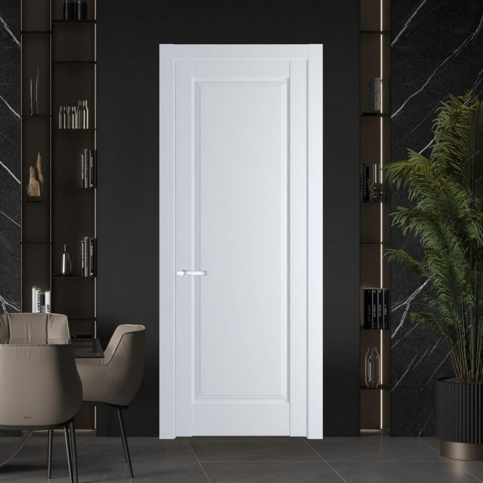 Межкомнатная дверь ProfilDoors 4.1.1 PD цвет Вайт вставка Глухая