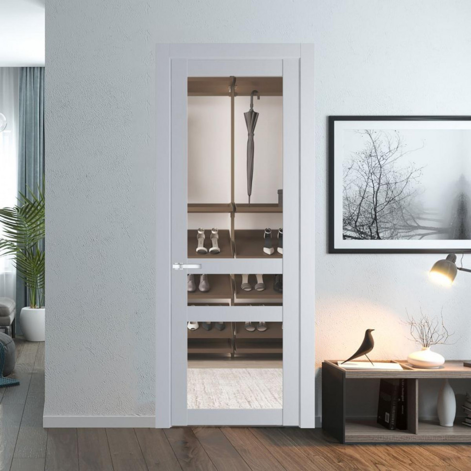 Межкомнатная дверь ProfilDoors 1.5.2 PD цвет Лайт Грей вставка Прозрачное