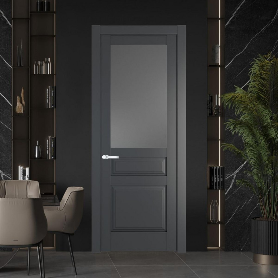 Межкомнатная дверь ProfilDoors 4.5.3 PD цвет Графит вставка Графит