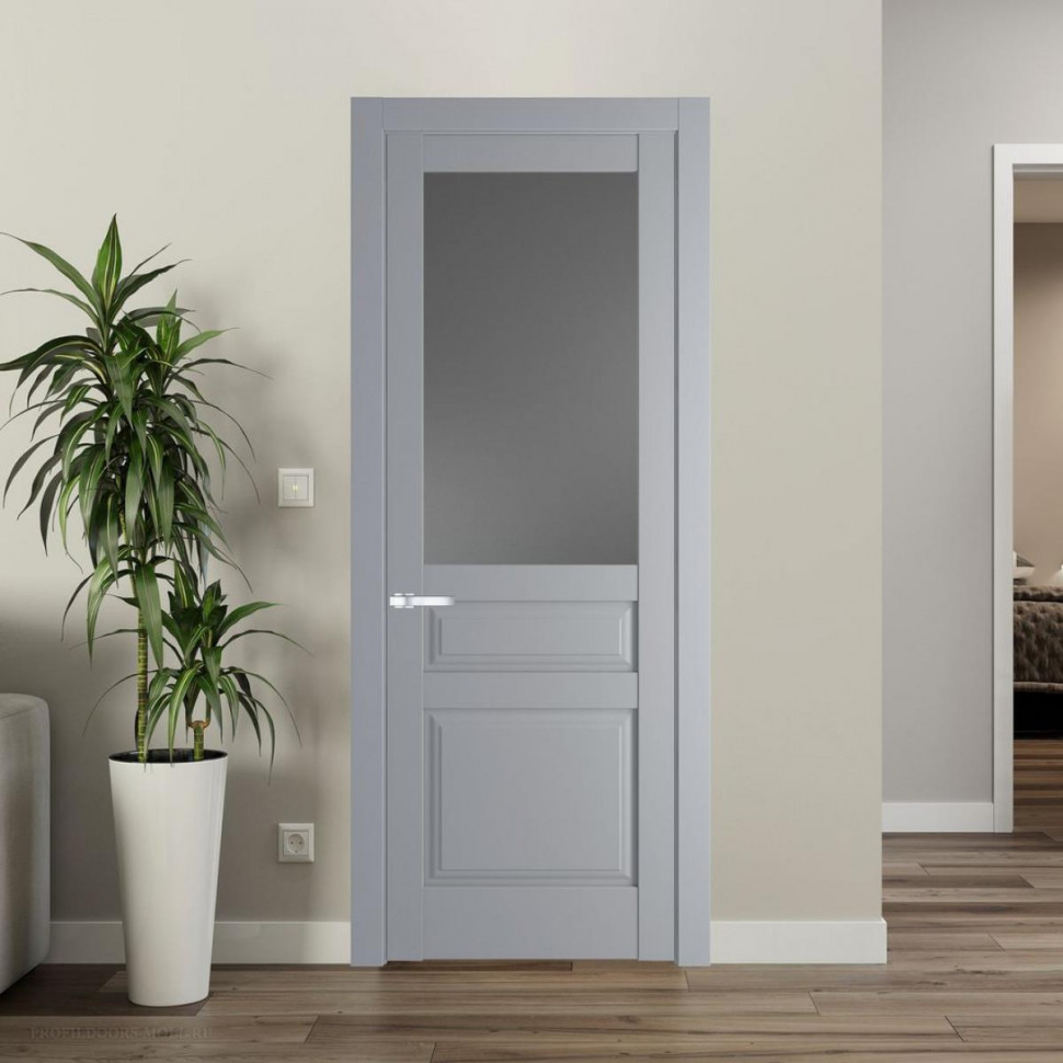 Межкомнатная дверь ProfilDoors 4.5.3 PD цвет Смоки вставка Графит