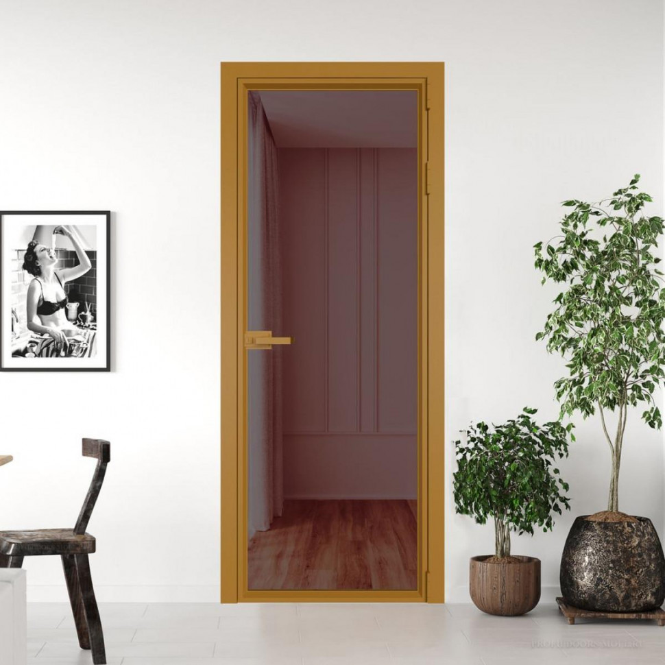 Межкомнатная дверь ProfilDoors 1 AV Золотистая бронза профиль Золото