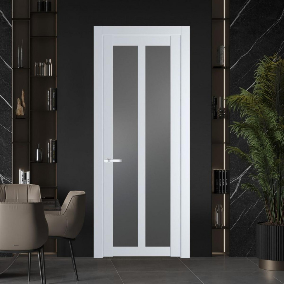 Межкомнатная дверь ProfilDoors 1.7.2 PD цвет Вайт вставка Графит