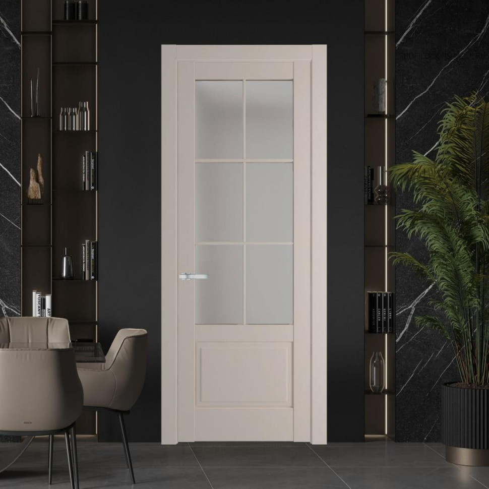 Межкомнатная дверь ProfilDoors 3.2.2 (р.6) PD цвет Сэнд вставка Матовое