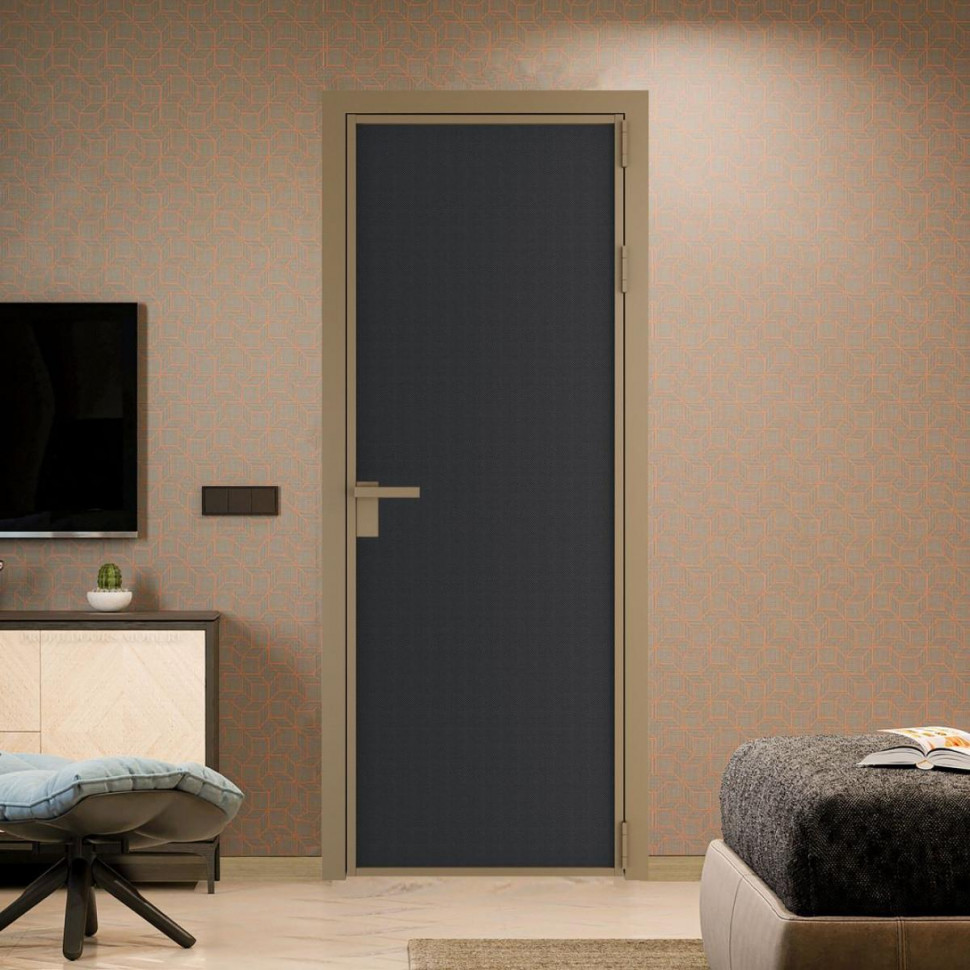 Межкомнатная дверь ProfilDoors 1 AP цвет Блэк элегант профиль Шампань