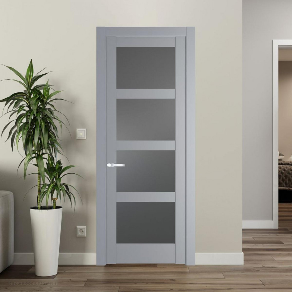 Межкомнатная дверь ProfilDoors 4.4.2 PD цвет Смоки вставка Графит