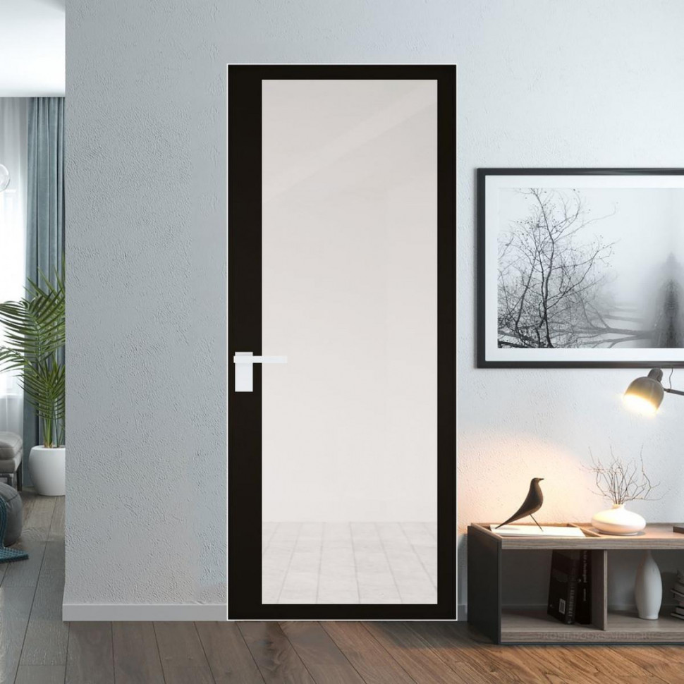 Межкомнатная дверь ProfilDoors 2 AGK цвет Планибель черный прокрас кромка Вайт