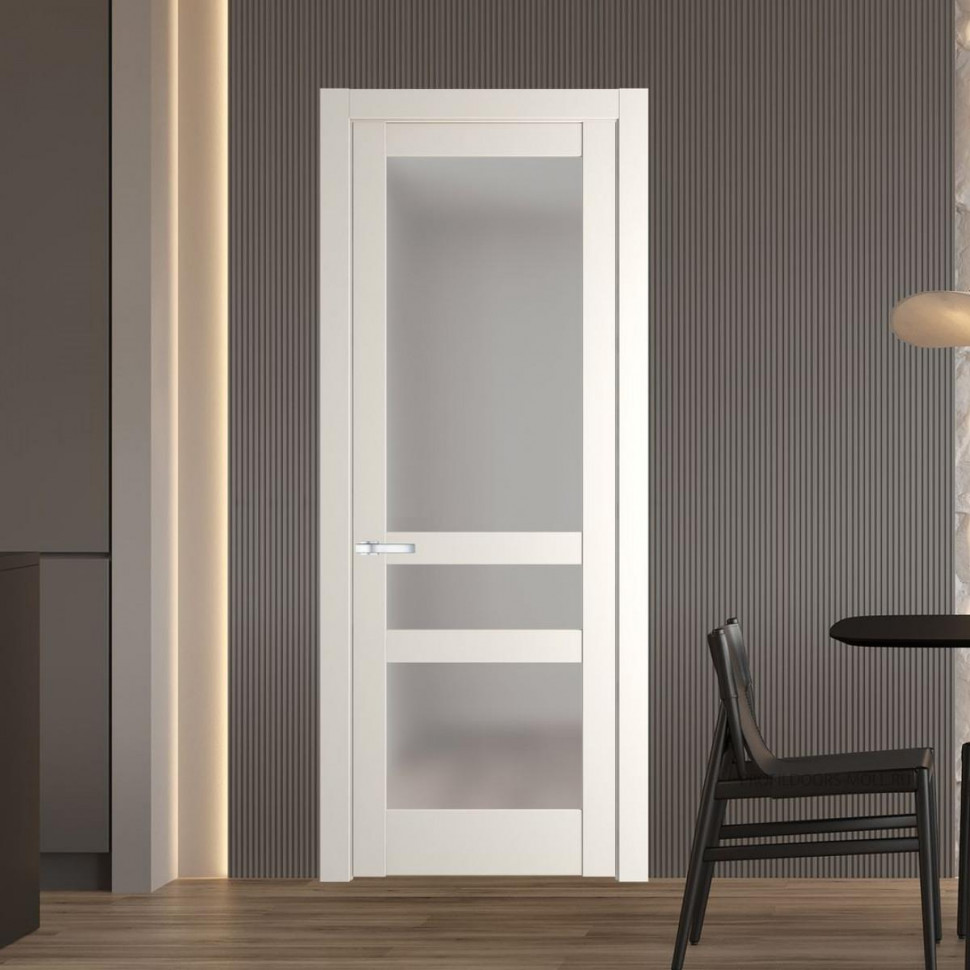 Межкомнатная дверь ProfilDoors 3.5.2 PD цвет Перламутр белый вставка Матовое
