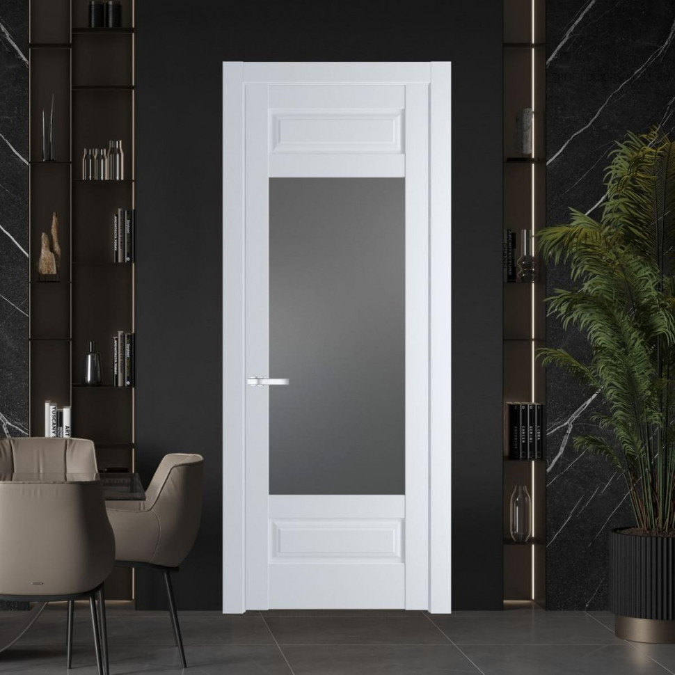 Межкомнатная дверь ProfilDoors 4.3.3 PD цвет Вайт вставка Графит