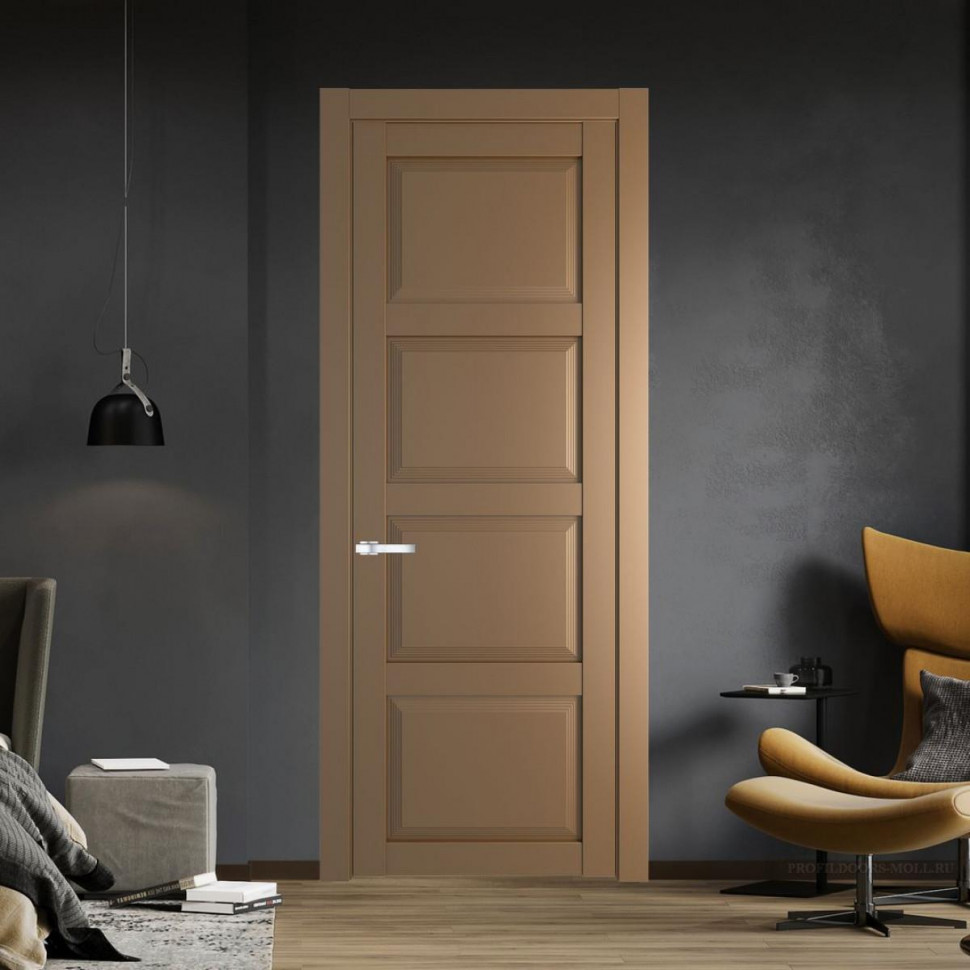 Межкомнатная дверь ProfilDoors 2.4.1 PD цвет Перламутр золото вставка Глухая