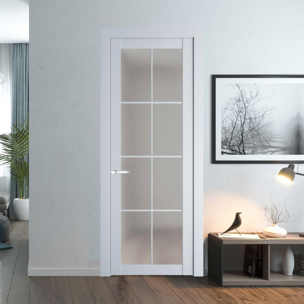Межкомнатная дверь ProfilDoors 2.1.2 (р.8) PD цвет Вайт вставка Матовое