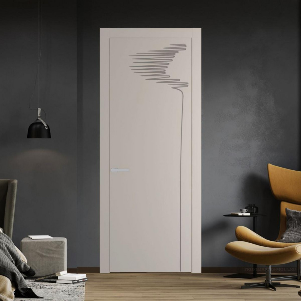 Межкомнатная дверь ProfilDoors 25 PW Сэнд Глухая