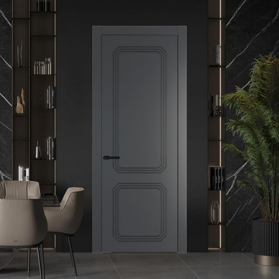 Межкомнатная дверь ProfilDoors 33 PW Графит Глухая
