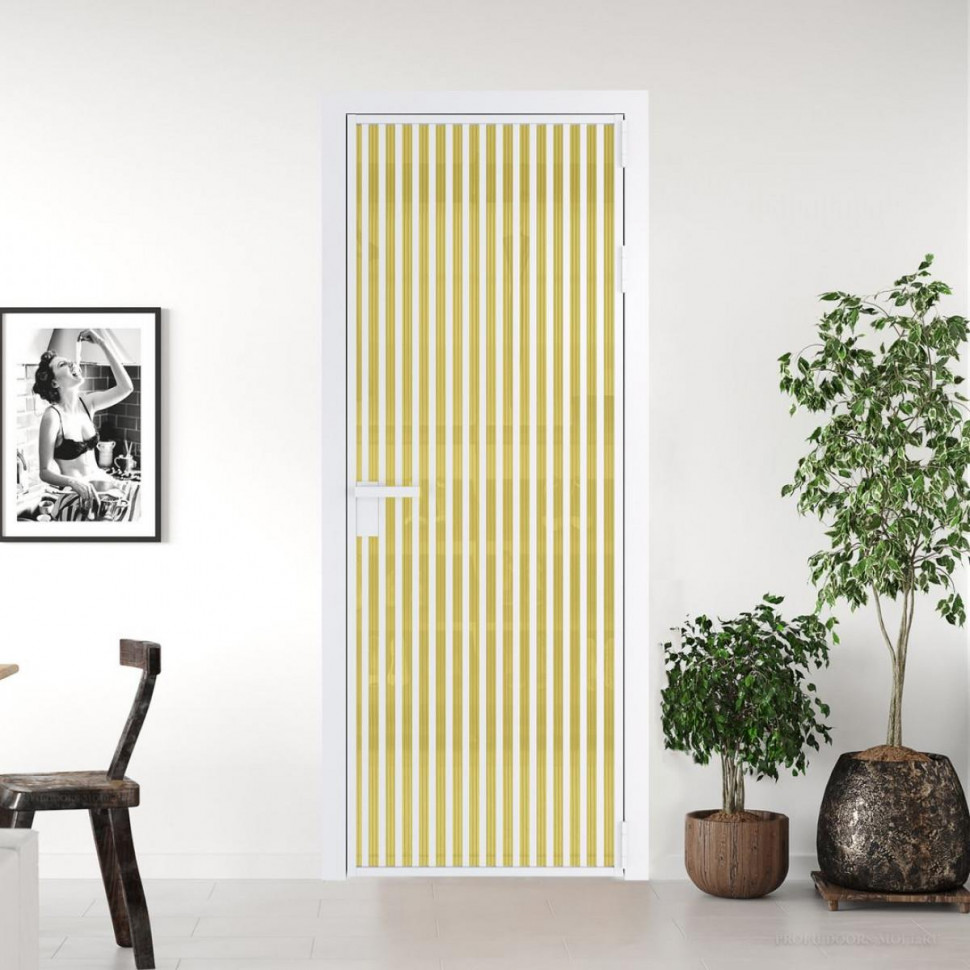 Межкомнатная дверь ProfilDoors 11 AG стекло Мору золото цвет профиля Вайт