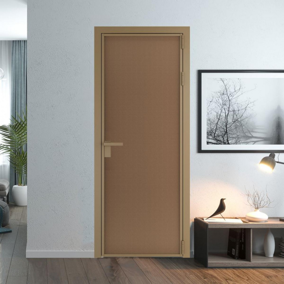 Межкомнатная дверь ProfilDoors 1 AP цвет Перламутр бронза элегант профиль Шампань
