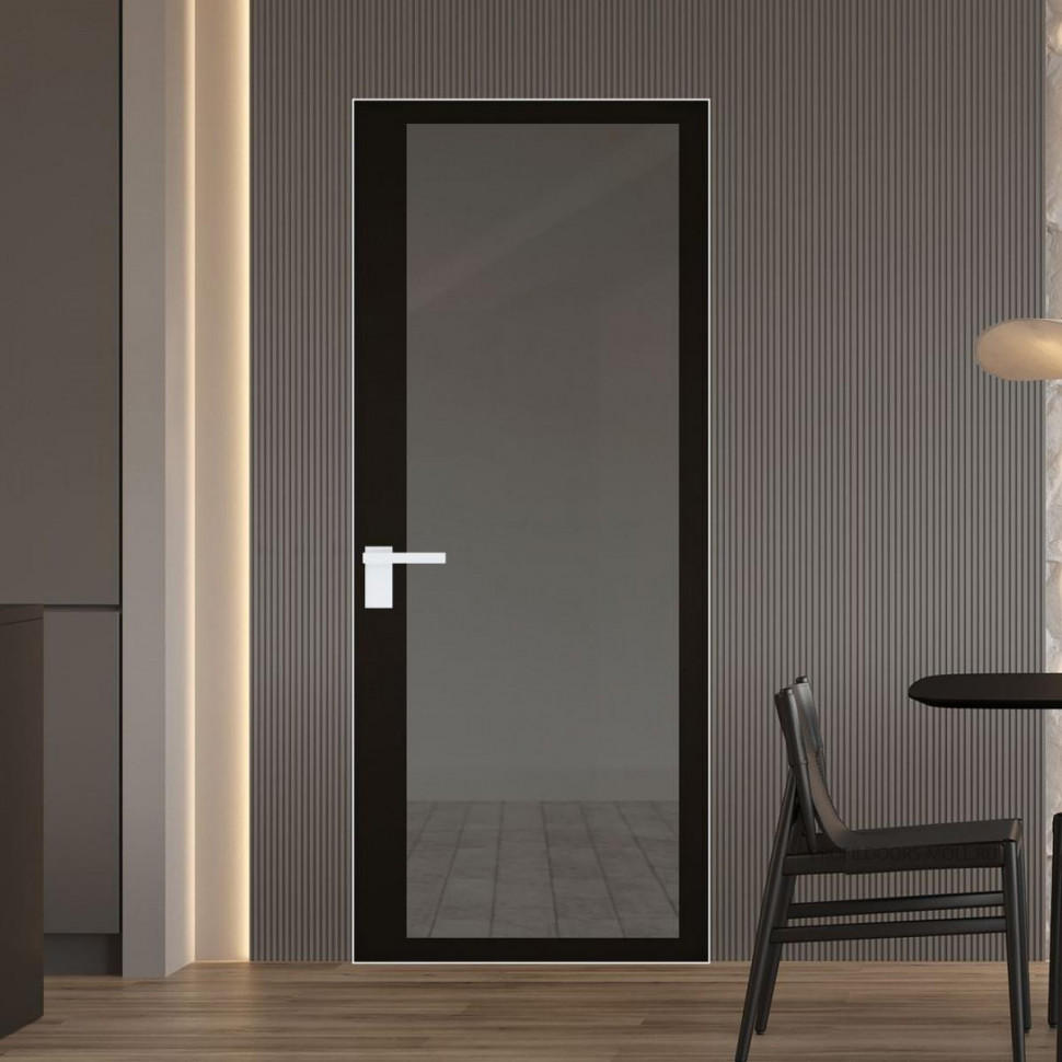 Межкомнатная дверь ProfilDoors 2 AGK цвет Планибель графит черный прокрас кромка Вайт