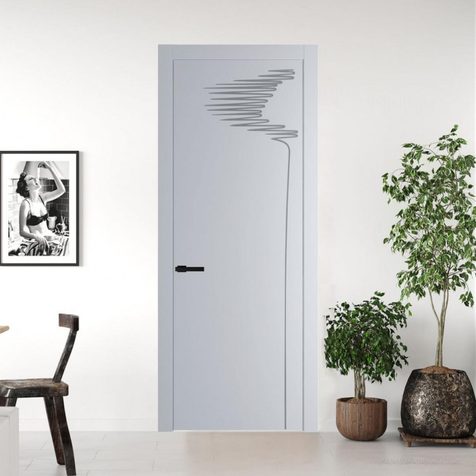 Межкомнатная дверь ProfilDoors 25 PW Лайт Грей Глухая