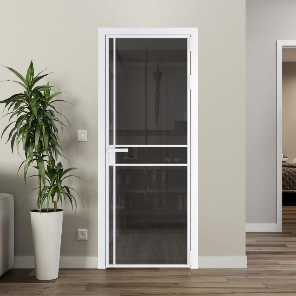 Межкомнатная дверь ProfilDoors 9 AG стекло Тонированное цвет профиля Вайт