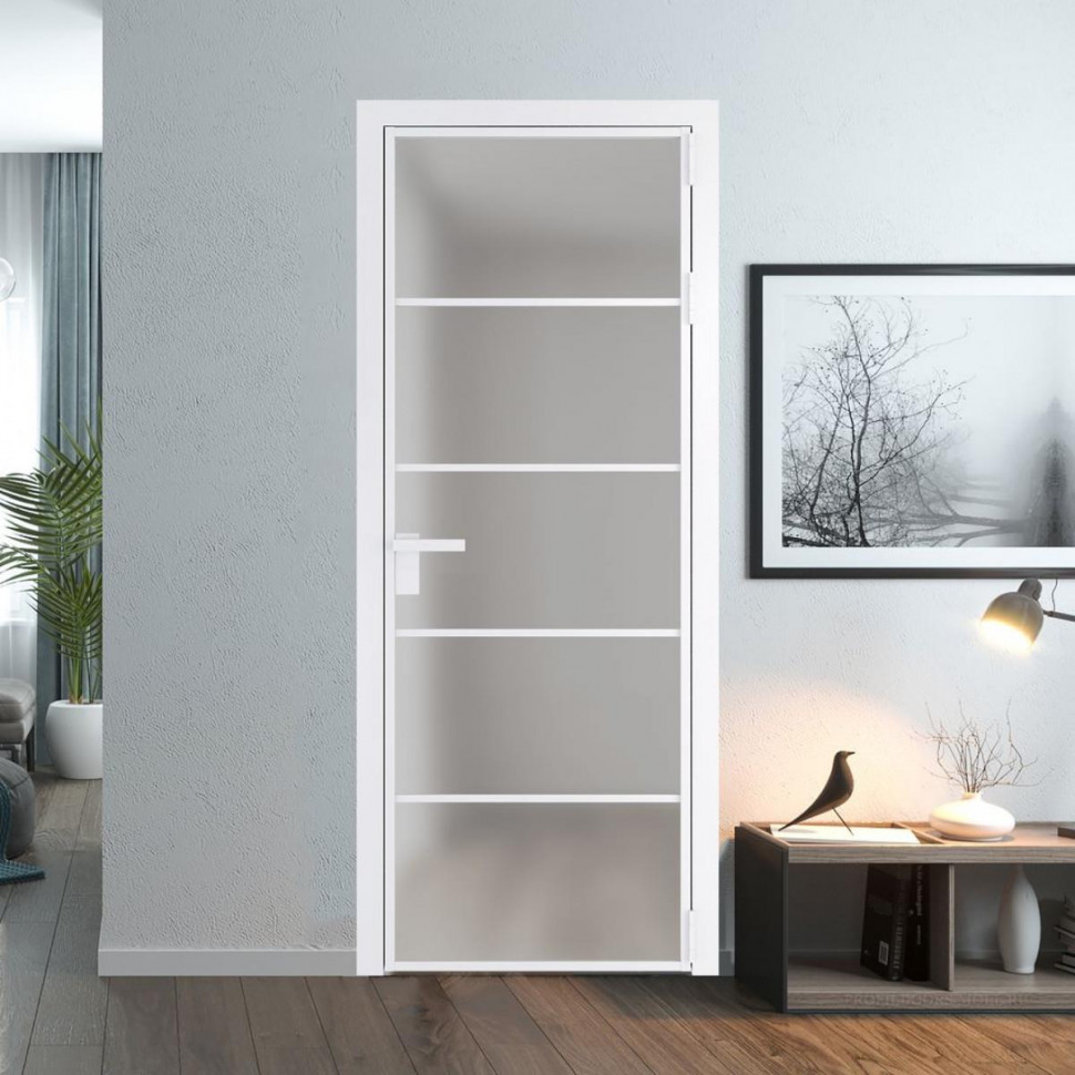 Межкомнатная дверь ProfilDoors 14 AG стекло Матовое цвет профиля Вайт