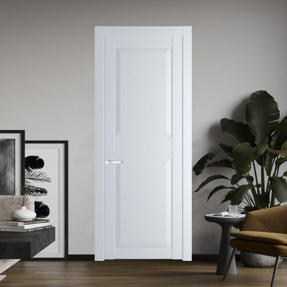 Межкомнатная дверь ProfilDoors 1.6.1 PD цвет Вайт вставка Глухая