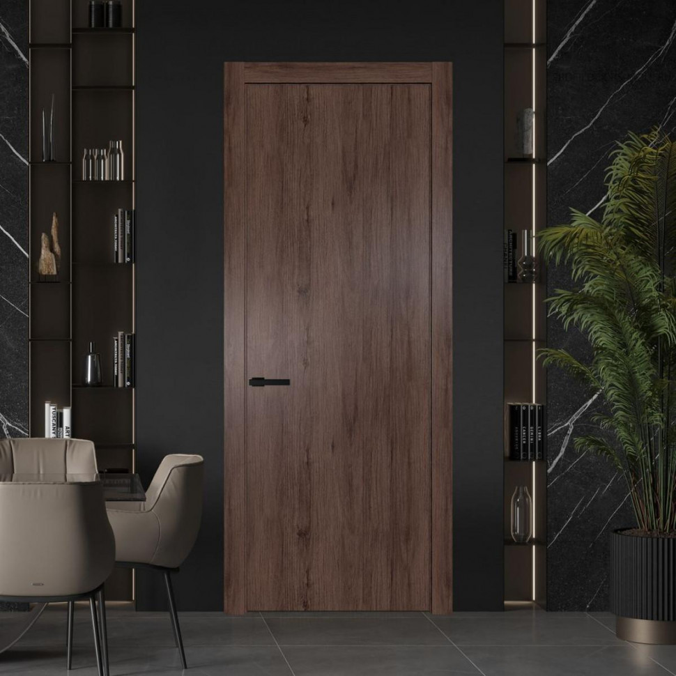 Межкомнатная дверь ProfilDoors 1 NW Дуб Тобакко Глухая