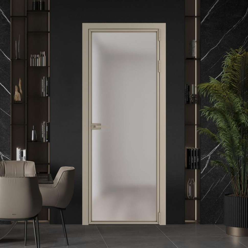 Межкомнатная дверь ProfilDoors 1 AX Матовое профиль Никель матовый
