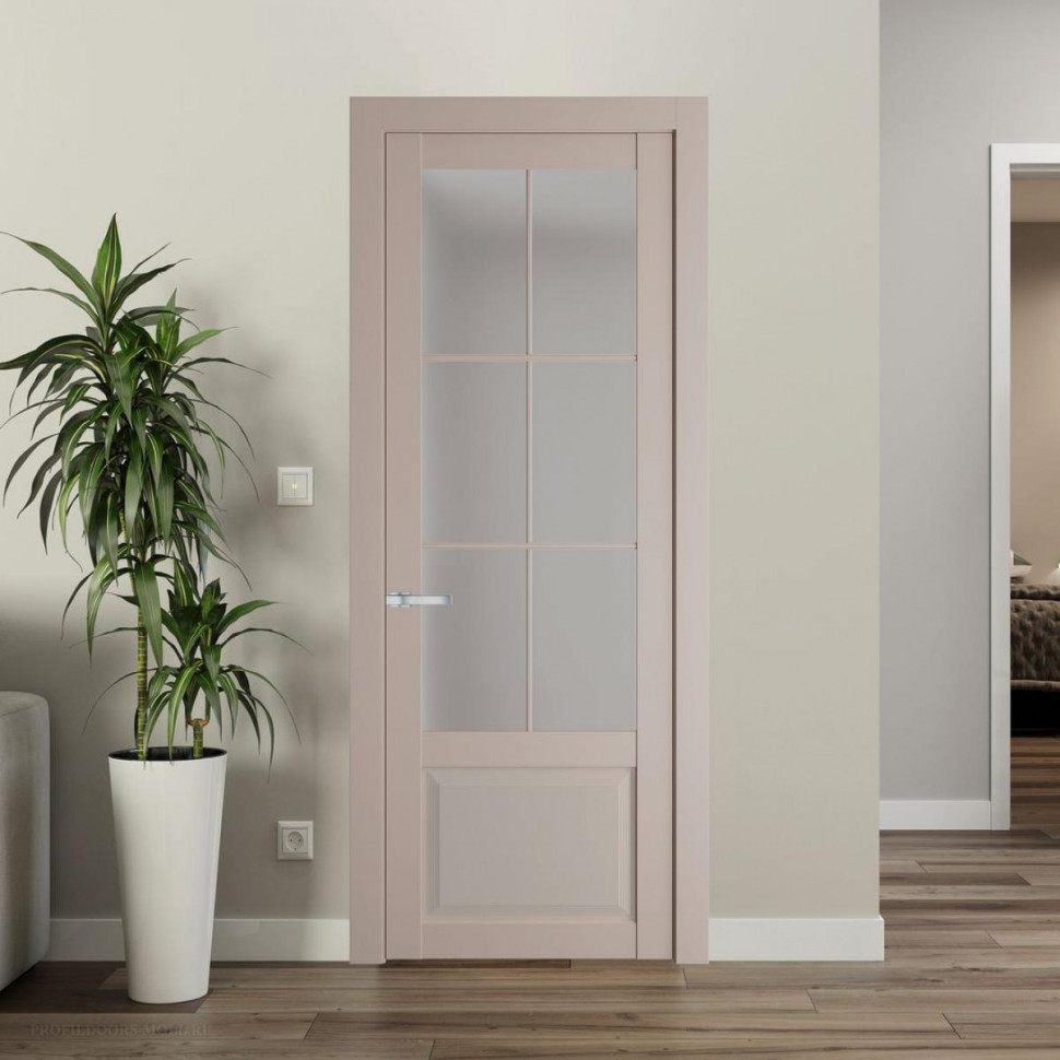 Межкомнатная дверь ProfilDoors 2.2.2 (р.6) PD цвет Сэнд вставка Матовое