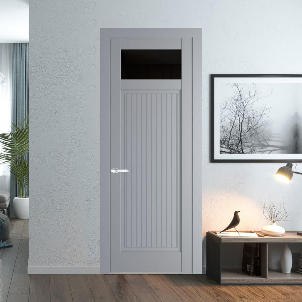 Межкомнатная дверь ProfilDoors 3.3.2PM Смоки Черное тонированное