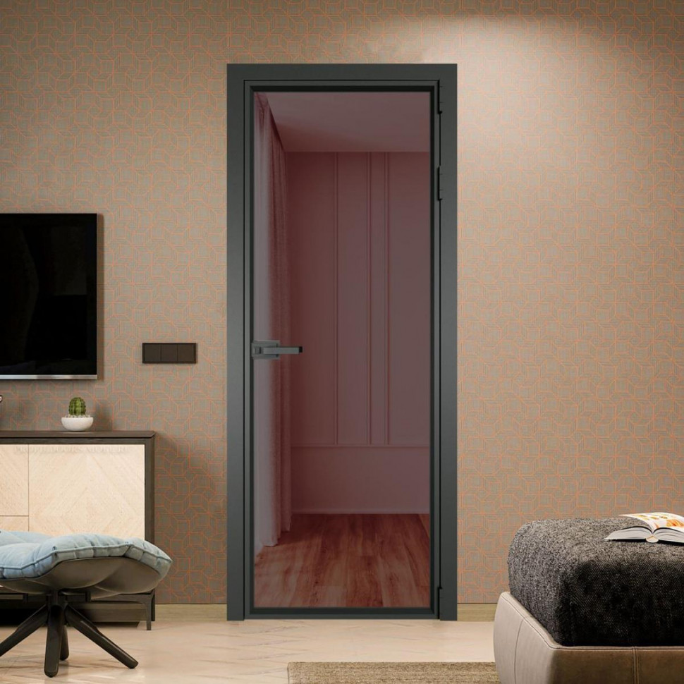 Межкомнатная дверь ProfilDoors 1 AV Золотистая бронза профиль Деорэ