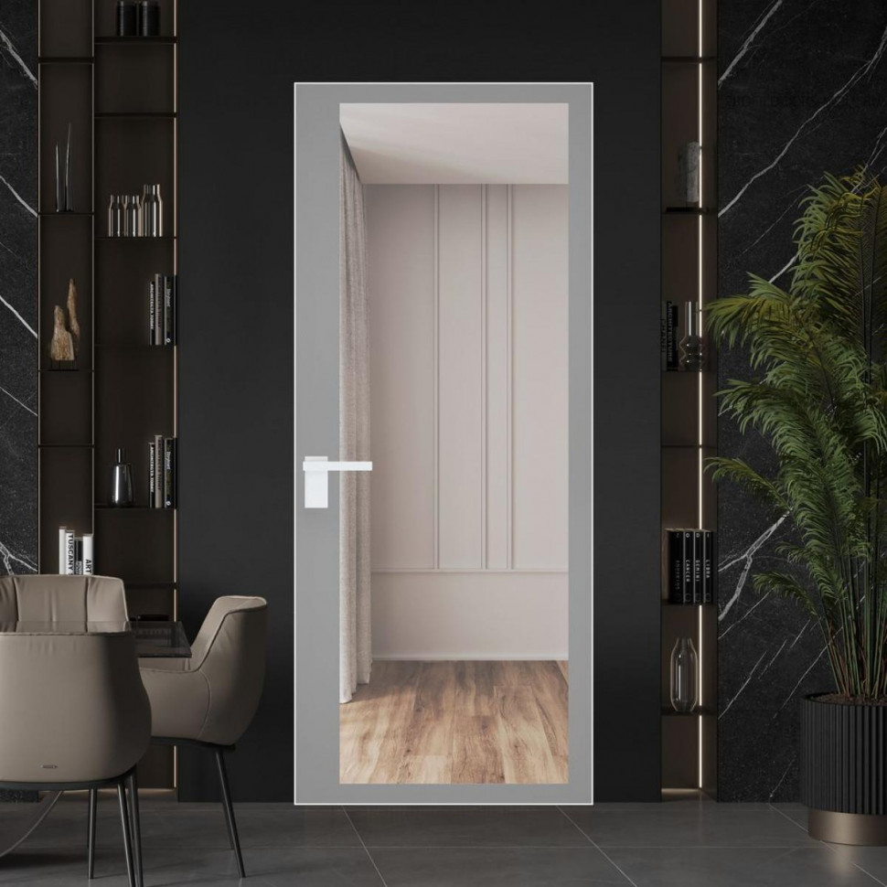 Межкомнатная дверь ProfilDoors 2 AGK цвет Планибель серый прокрас кромка Вайт
