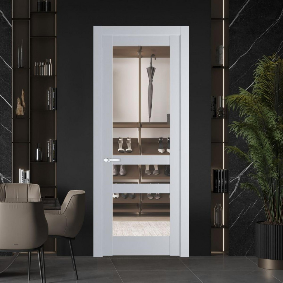 Межкомнатная дверь ProfilDoors 3.5.2 PD цвет Лайт Грей вставка Прозрачное