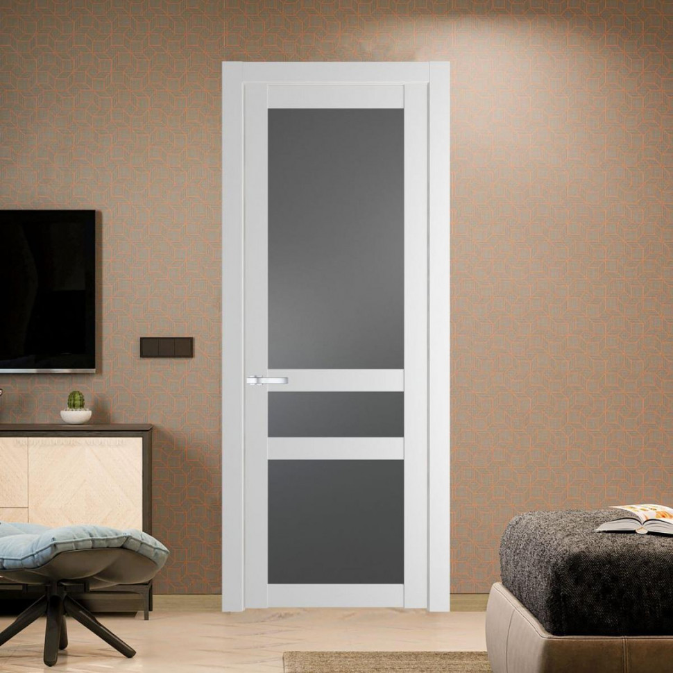 Межкомнатная дверь ProfilDoors 1.5.2 PD цвет Крем Вайт вставка Графит