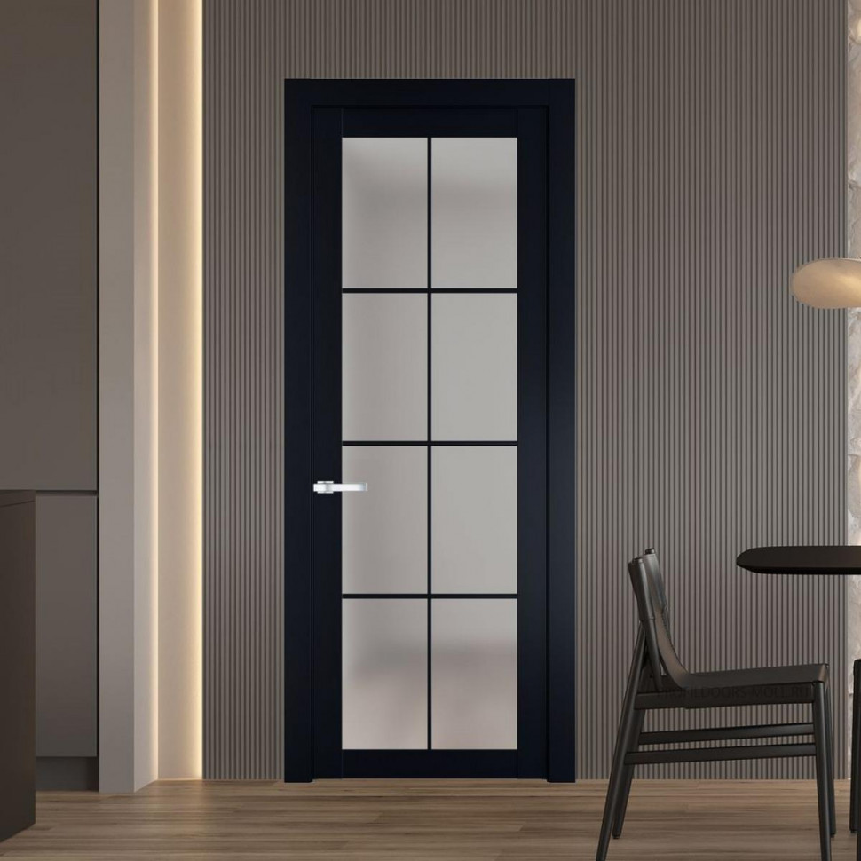 Межкомнатная дверь ProfilDoors 2.1.2 (р.8) PD цвет Нэви Блу вставка Матовое