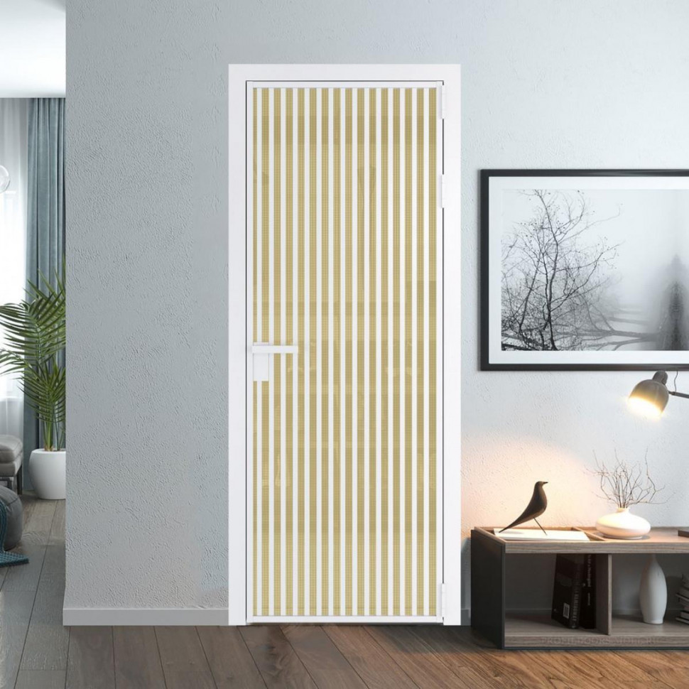 Межкомнатная дверь ProfilDoors 11 AG стекло Кризет золото цвет профиля Вайт