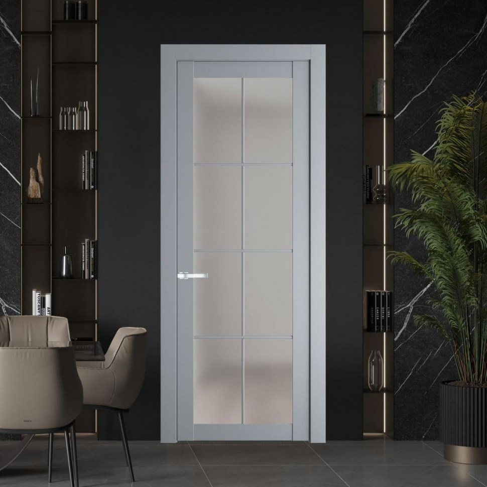Межкомнатная дверь ProfilDoors 2.1.2 (р.8) PD цвет Смоки вставка Матовое