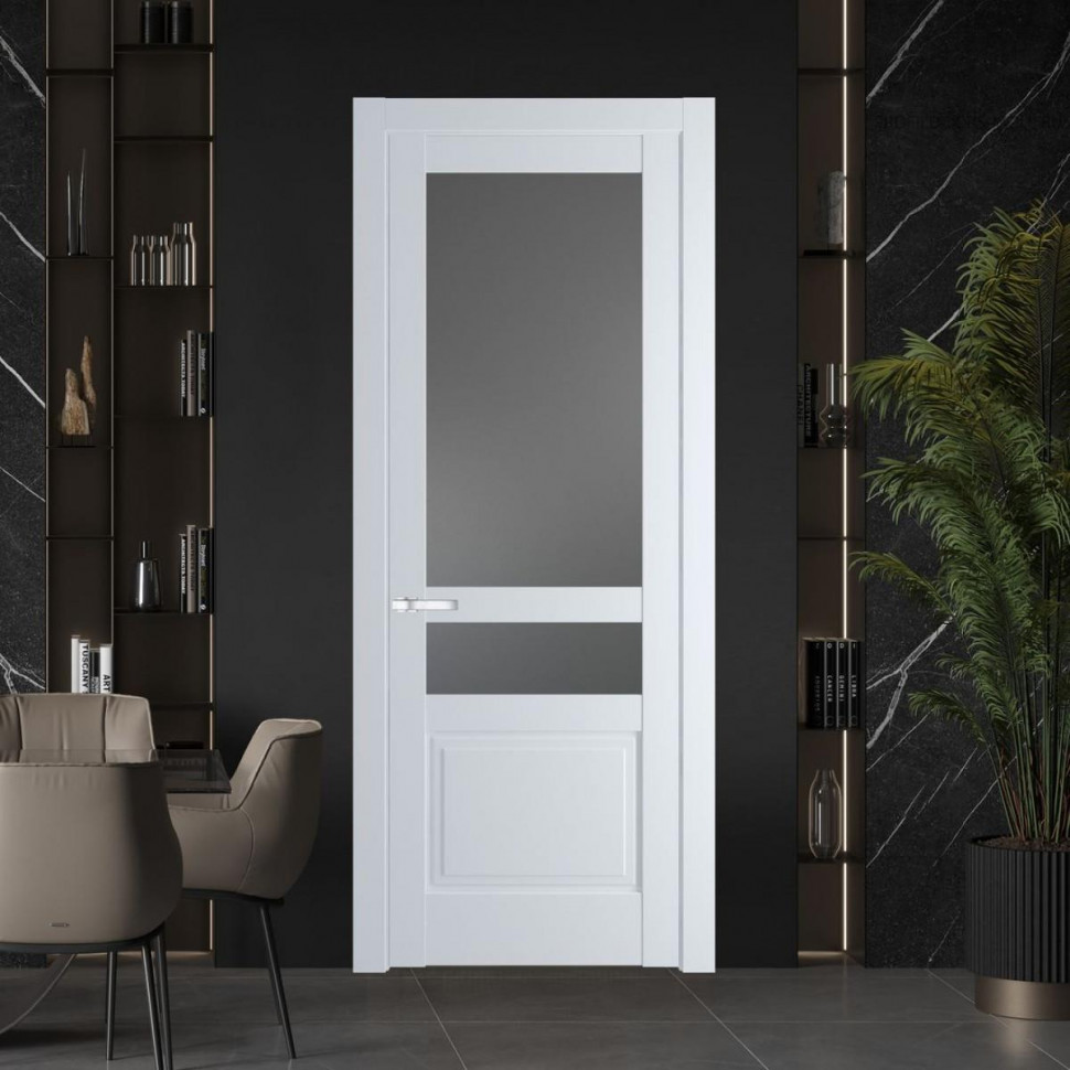 Межкомнатная дверь ProfilDoors 3.5.4 PD цвет Вайт вставка Графит