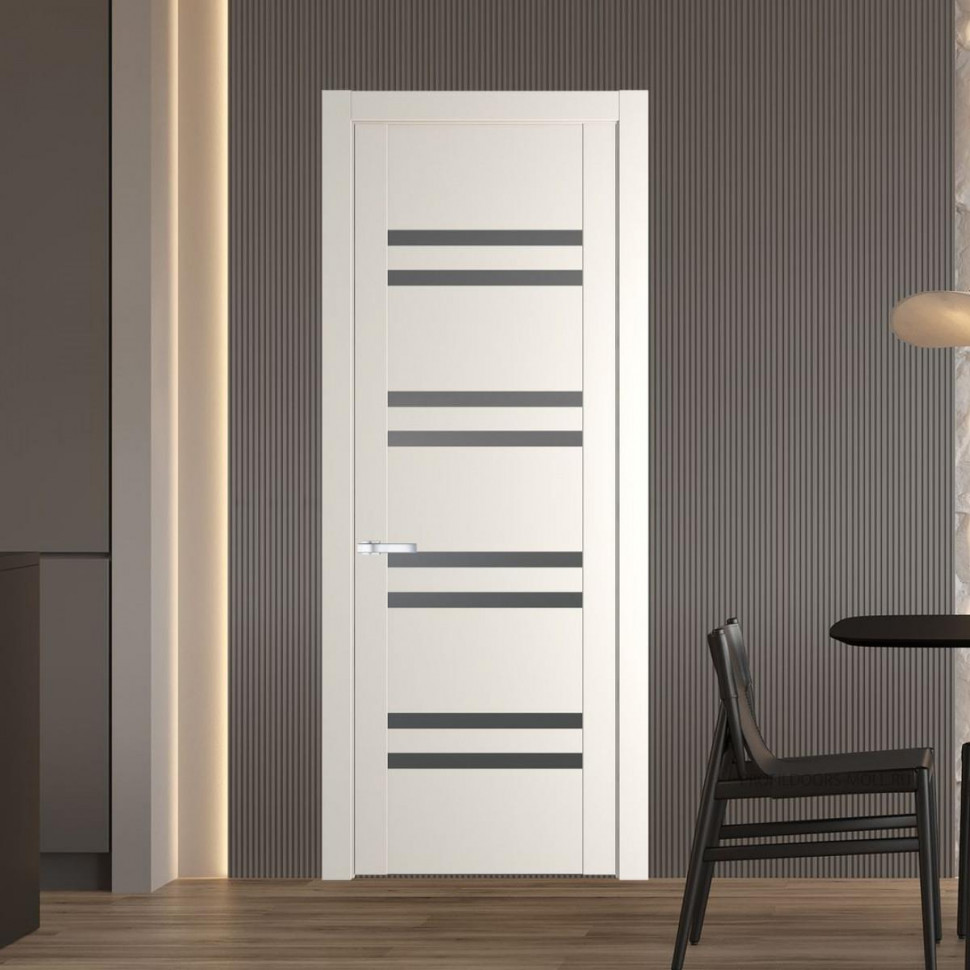 Межкомнатная дверь ProfilDoors 1.6P Перламутр белый Графит