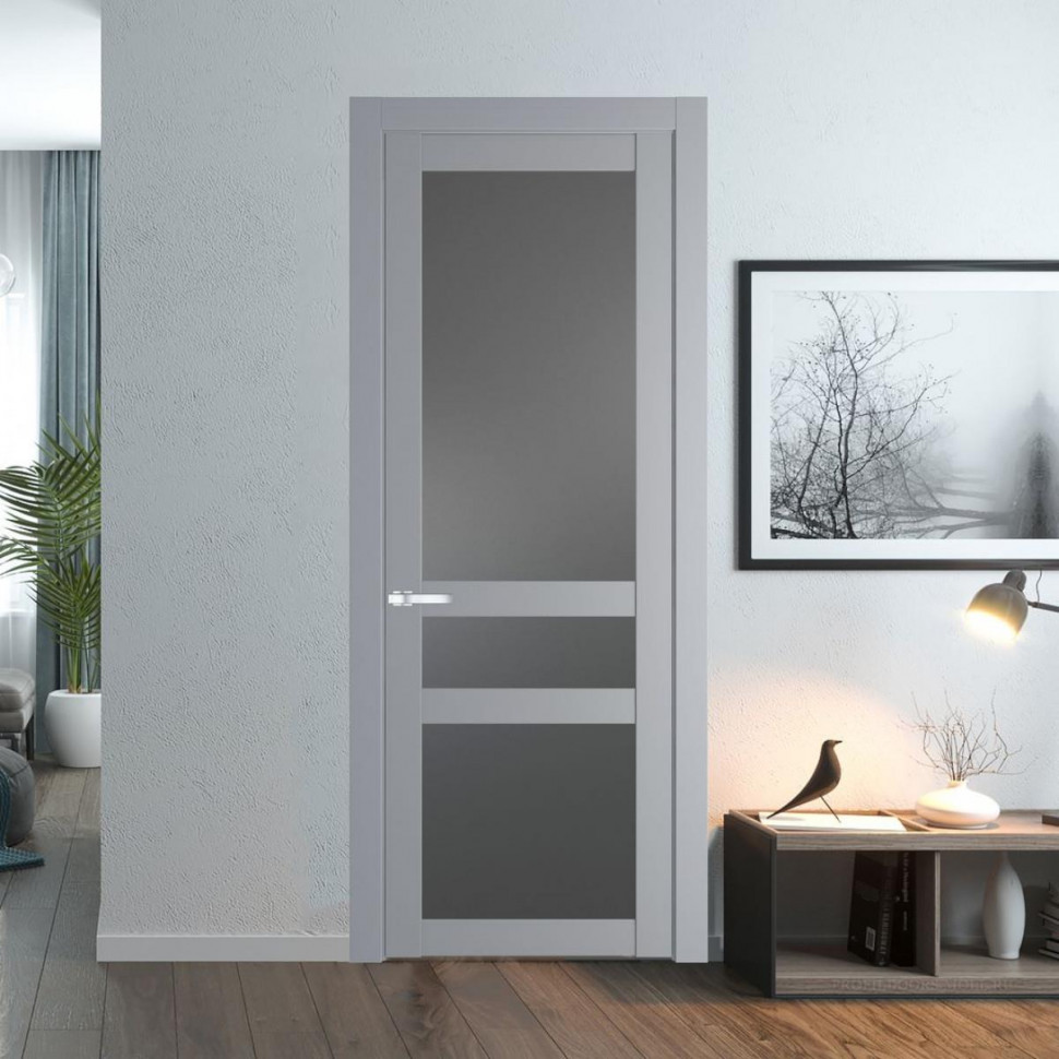 Межкомнатная дверь ProfilDoors 1.5.2 PD цвет Смоки вставка Графит