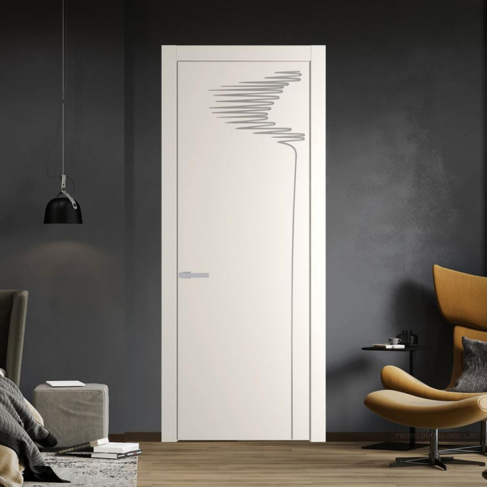 Межкомнатная дверь ProfilDoors 25 PW Перламутр белый Глухая
