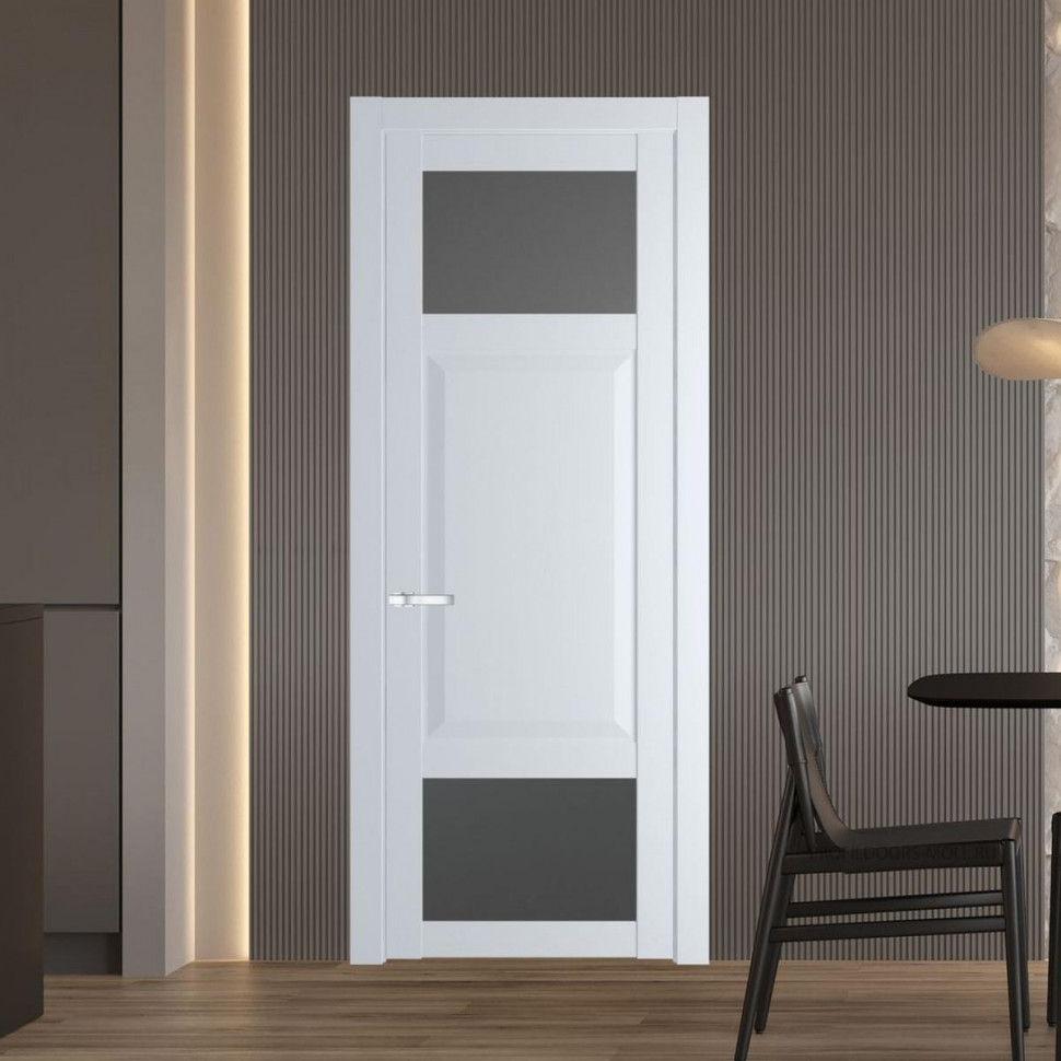 Межкомнатная дверь ProfilDoors 1.3.4 PD цвет Вайт вставка Графит