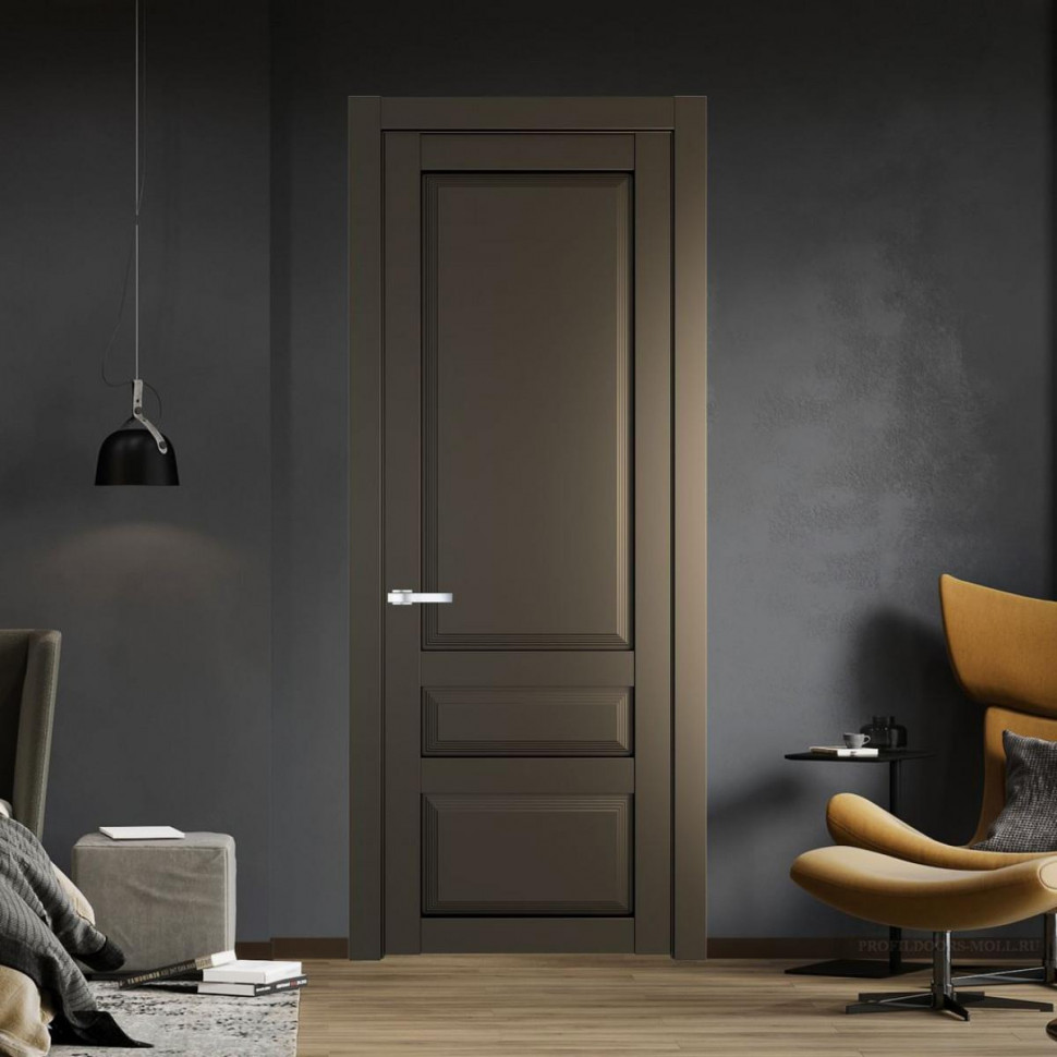 Межкомнатная дверь ProfilDoors 2.5.1 PD цвет Перламутр бронза вставка Глухая
