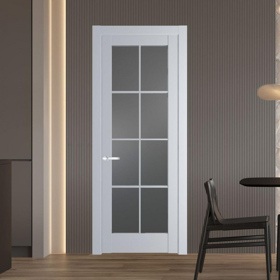 Межкомнатная дверь ProfilDoors 4.1.2 (р.8) PD цвет Лайт Грей вставка Графит
