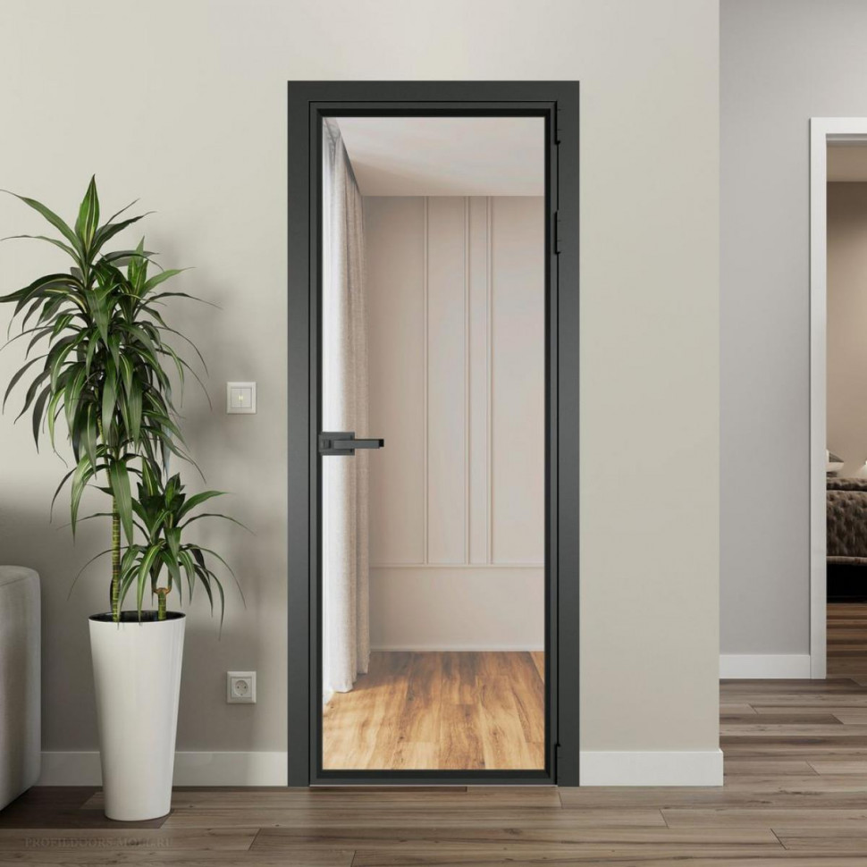 Межкомнатная дверь ProfilDoors 1 AV Комфорт нейтрал профиль Серая ночь