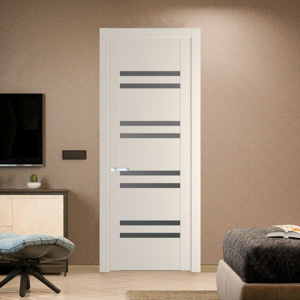 Межкомнатная дверь ProfilDoors 1.6P Кремовая Магнолия Графит