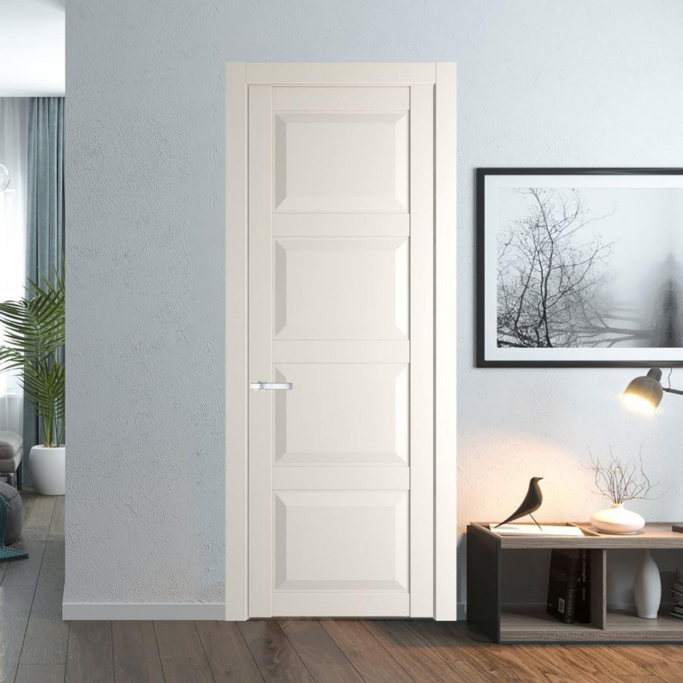 Межкомнатная дверь ProfilDoors 1.4.1 PD цвет Перламутр белый вставка Глухая