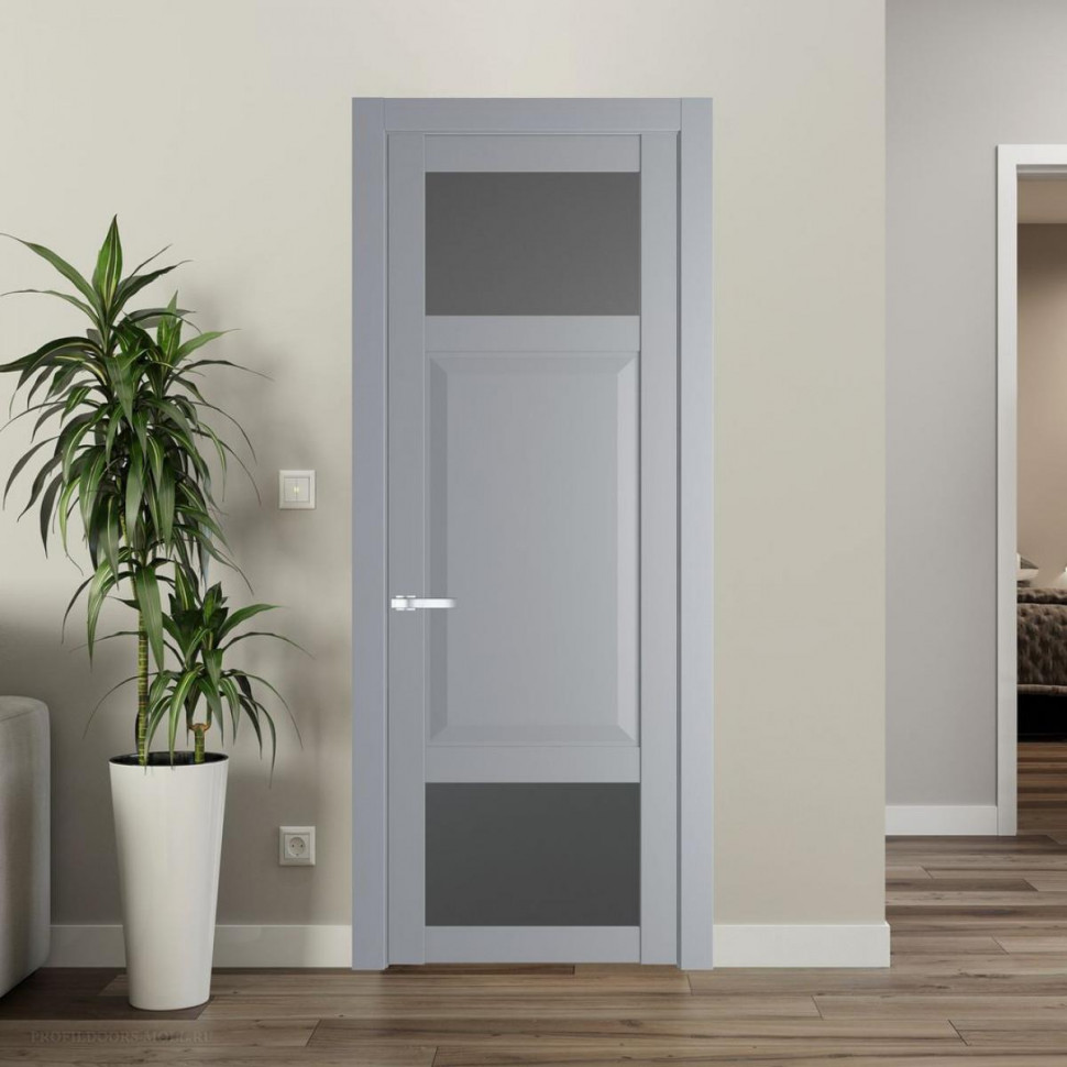 Межкомнатная дверь ProfilDoors 1.3.4 PD цвет Смоки вставка Графит
