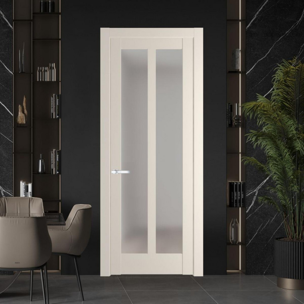 Межкомнатная дверь ProfilDoors 4.7.2 PD цвет Кремовая Магнолия вставка Матовое