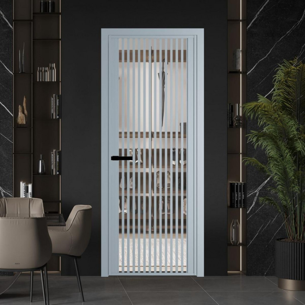 Межкомнатная дверь ProfilDoors 3 AGP Прозрачное профиль Серебро