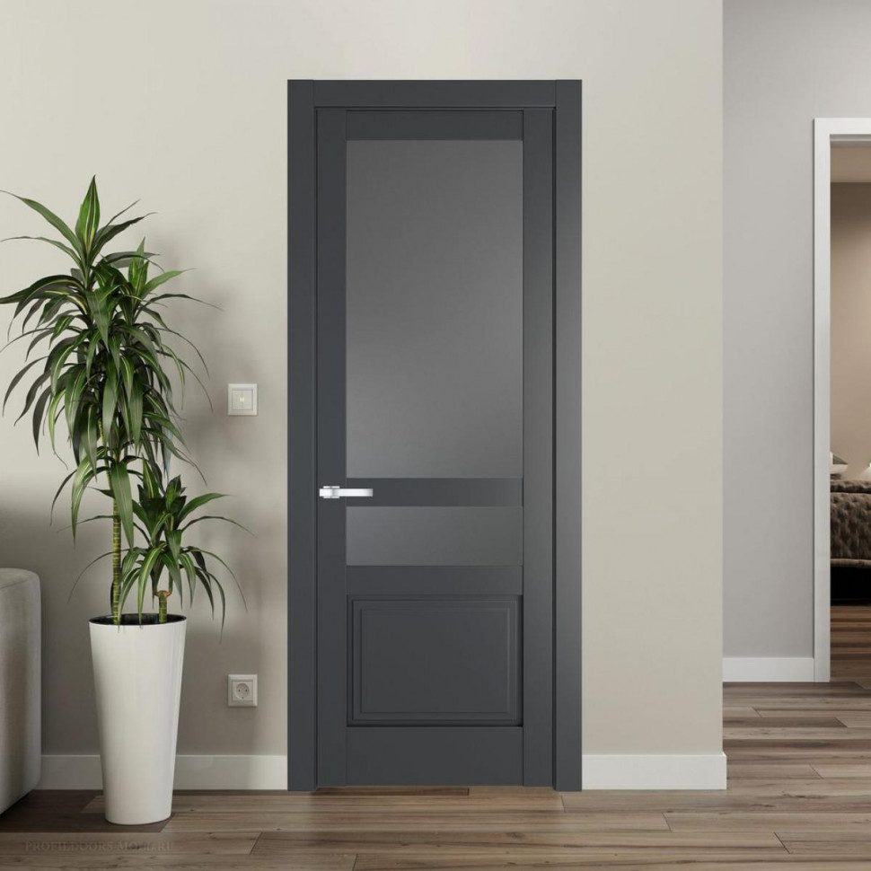 Межкомнатная дверь ProfilDoors 3.5.4 PD цвет Графит вставка Графит
