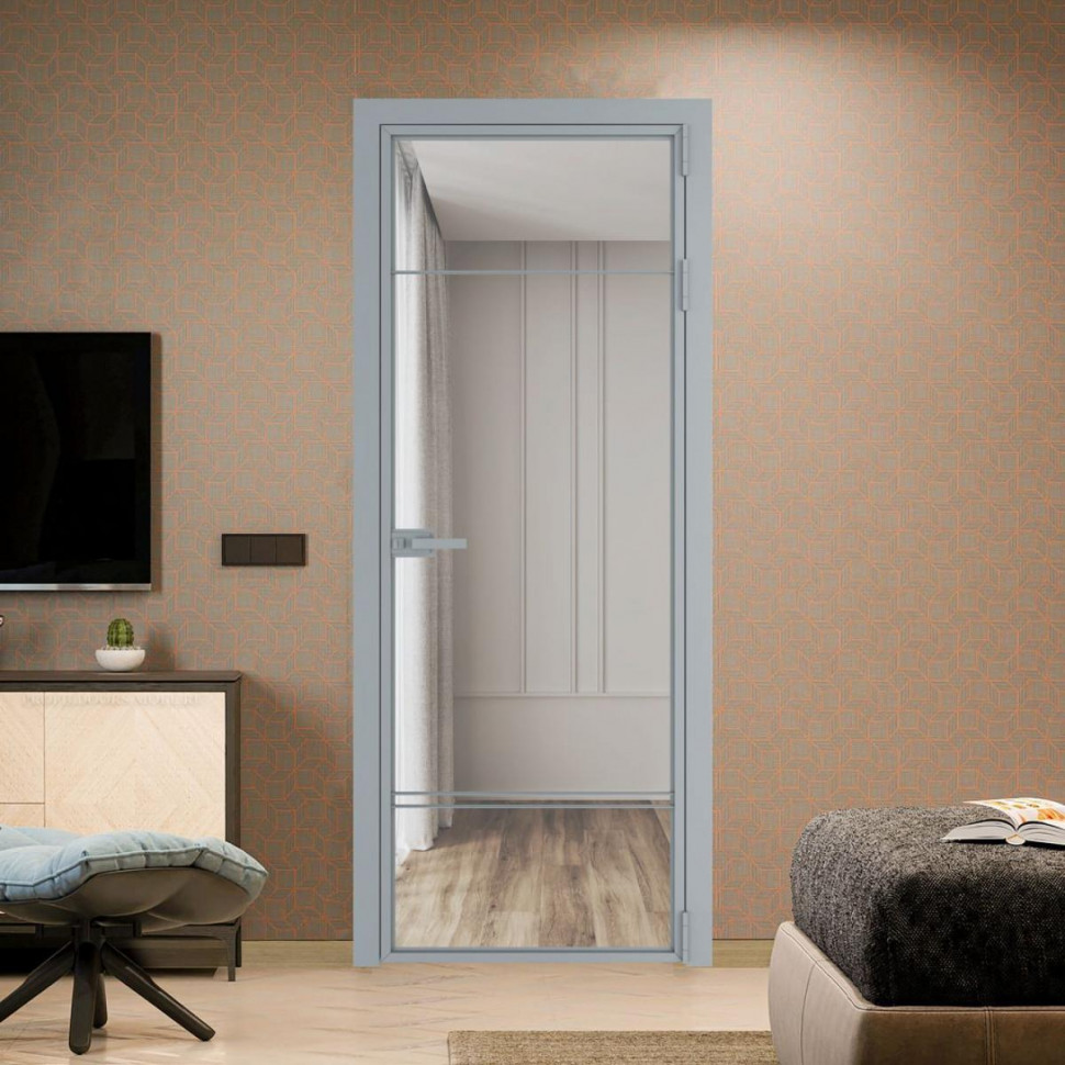 Межкомнатная дверь ProfilDoors 4 AX Прозрачное профиль Серебро
